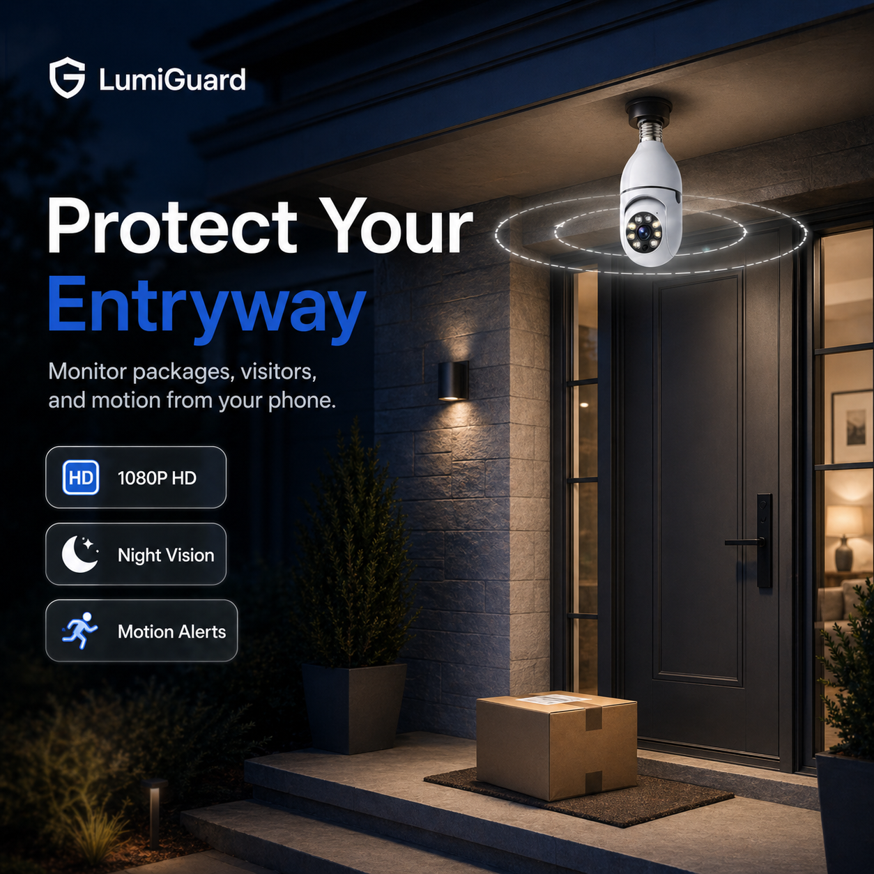 LumiGuard 360° Smart Light Socket Camera